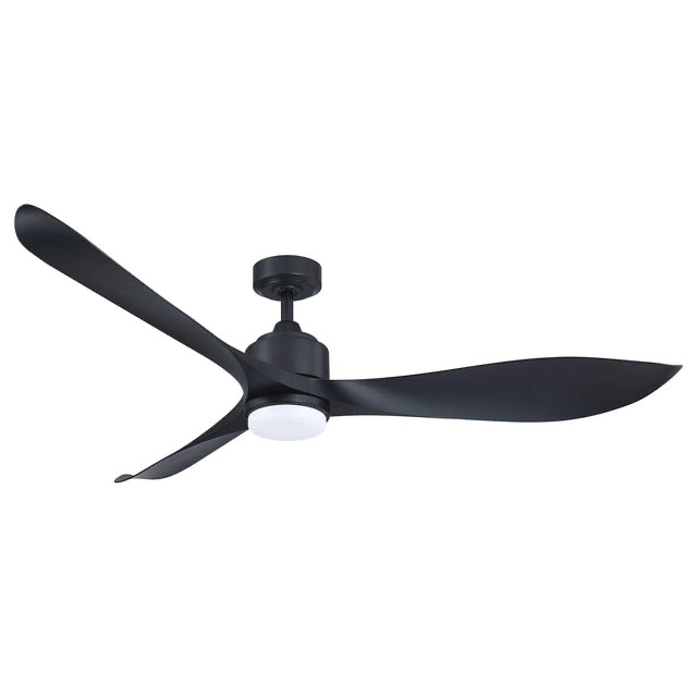 66'' Misael Propeller Integrated Led Indoor Modern Black Ceiling Fan with Remote And Light Kit Included