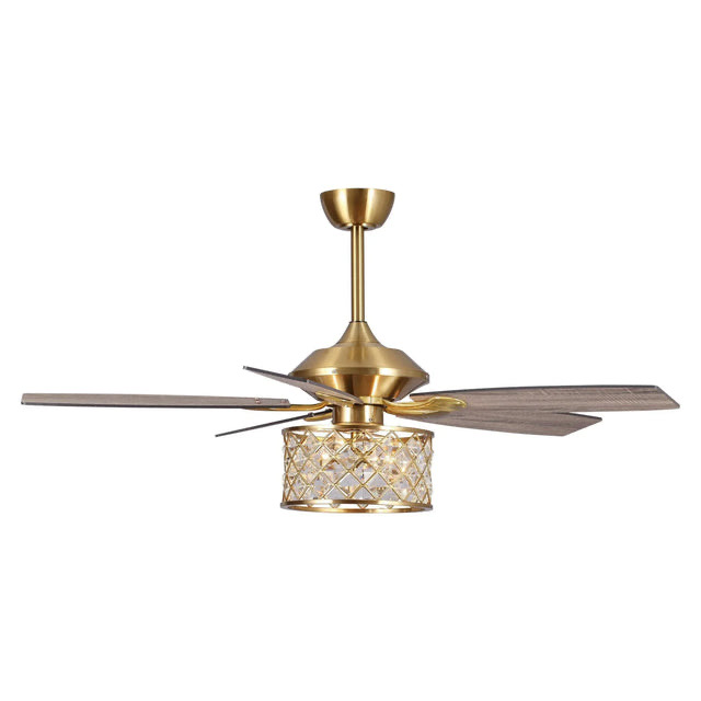 52" Golden Industrial Ceiling Fan