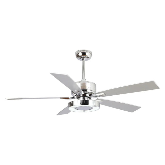 52" Vendome Industrial Downrod Mount Reversible Ceiling Fan with Lighting and Remote Control