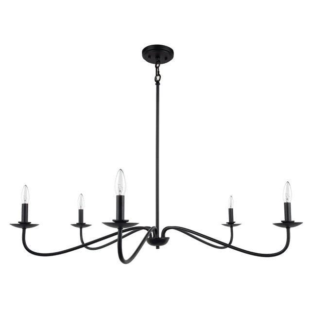 Ellie 5-Light Elegant Industrial Dimmable Chandelier
