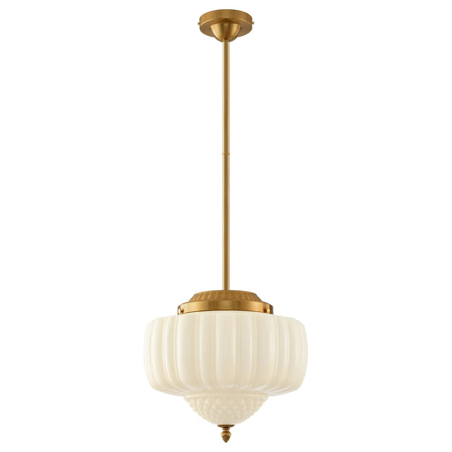 Phyllis 3-Light Gold Brass Island Pendant Light