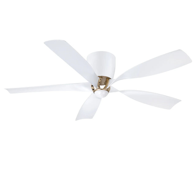 52 Inch Hugh Modern White Flush Mount Ceiling Fan