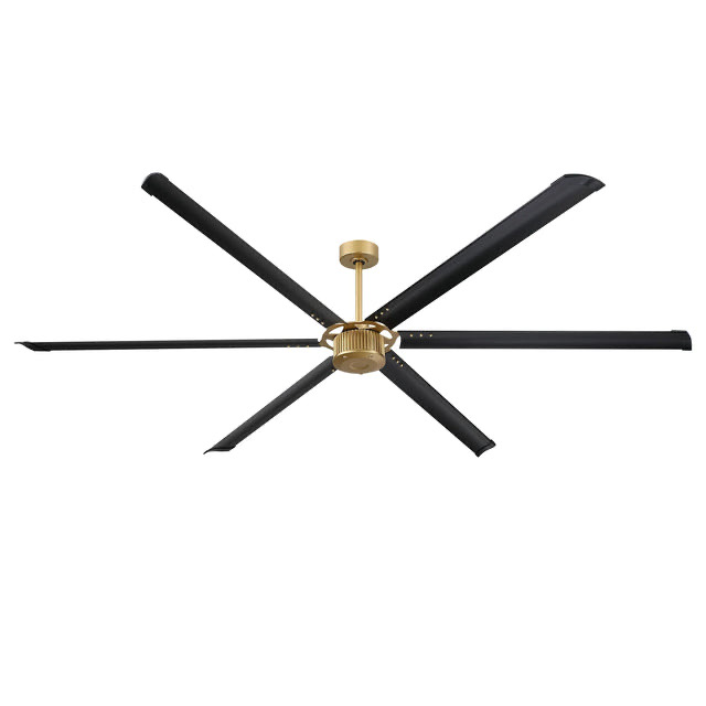 96 Inch Industrial DC Motor Ceiling Fan with 6 Blades for Garage, Barn & Large Spaces