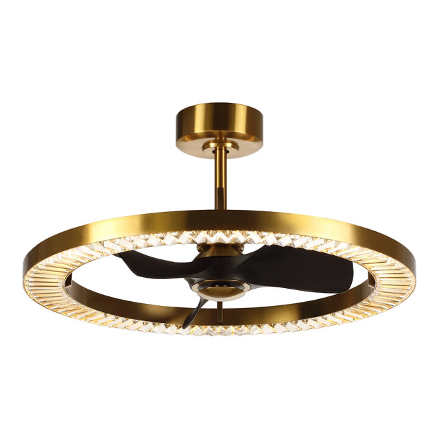 32 Inch Robin Luxury Crystal LED Fandelier