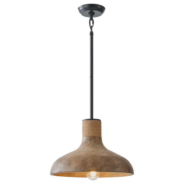 Maud 1-Light Black Island Pendant Light