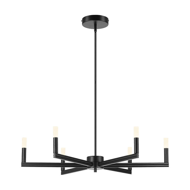 Marcia Modern 6-Light Black LED Chandelier