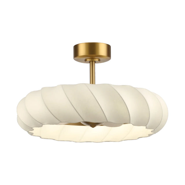 29 Inch Debby Electroplated Gold Luxury LED Fandelier